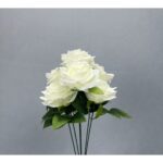 DIY Rose Flower Bundle in Ivory front view