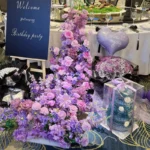 Dusty Rose Head Table Floral Swag Set close floral detail