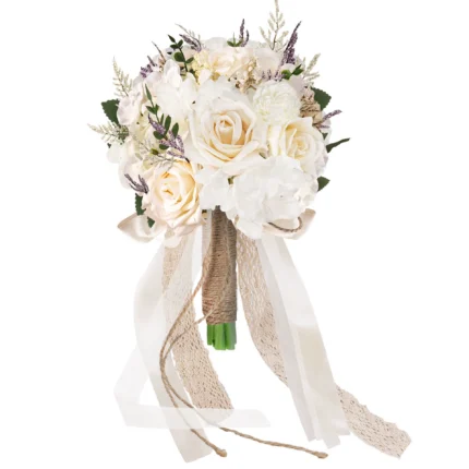 Rose Bridesmaid Bouquet in Pink Champagne front view