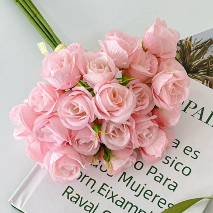 9-Stem Bridesmaid Bouquet in Blush Pink front view