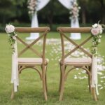 Wedding Aisle Decoration Pew Flowers in Blush (Set of 8)